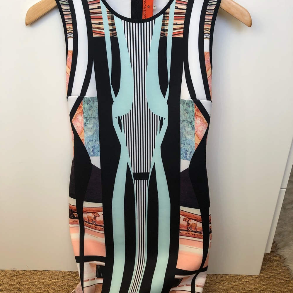 Clover canyon neoprene mini dress size small